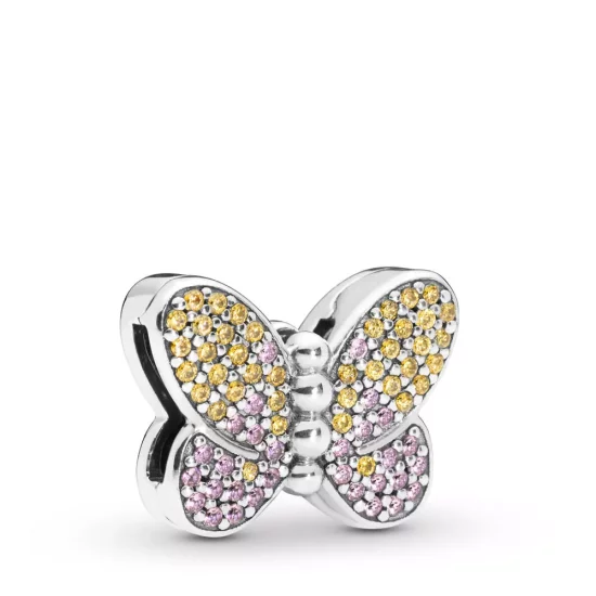 (imagen para) Charm Reflexions PANDORA en plata de ley Mariposa Deslumbrante - 797864CZM