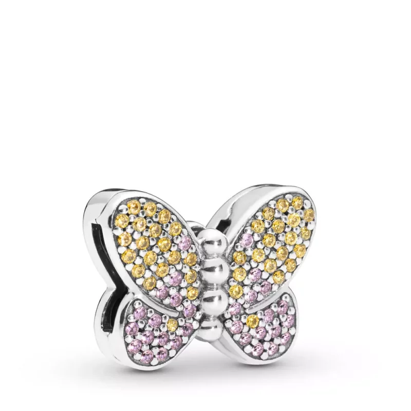 (imagen para) Charm Reflexions PANDORA en plata de ley Mariposa Deslumbrante - 797864CZM