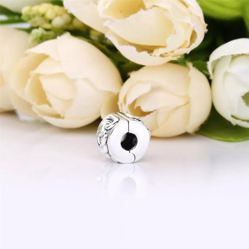 (imagen para) Clip PANDORA en plata de ley Corazones Anudados - 798035 - Ver 4