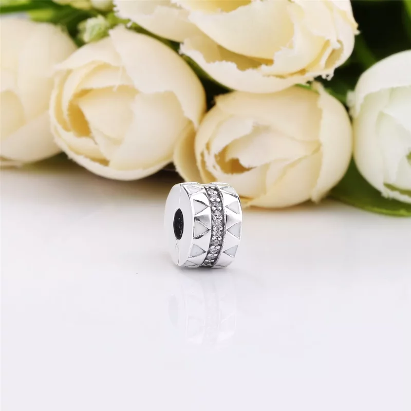 (imagen para) Clip PANDORA en plata de ley Líneas Brillantes - 798067CZ - Ver 2