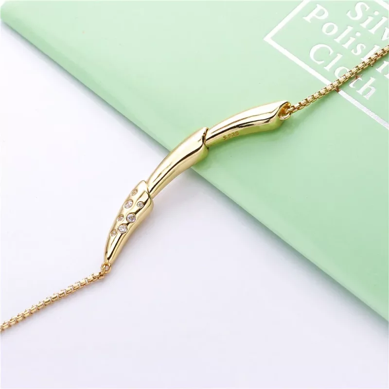 (imagen para) Collar en Pandora Shine Tallo de Flor - 367958CZ-50 - Ver 3