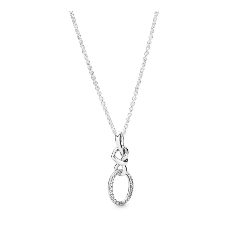 (imagen para) Collar PANDORA Corazón anudado 398078CZ