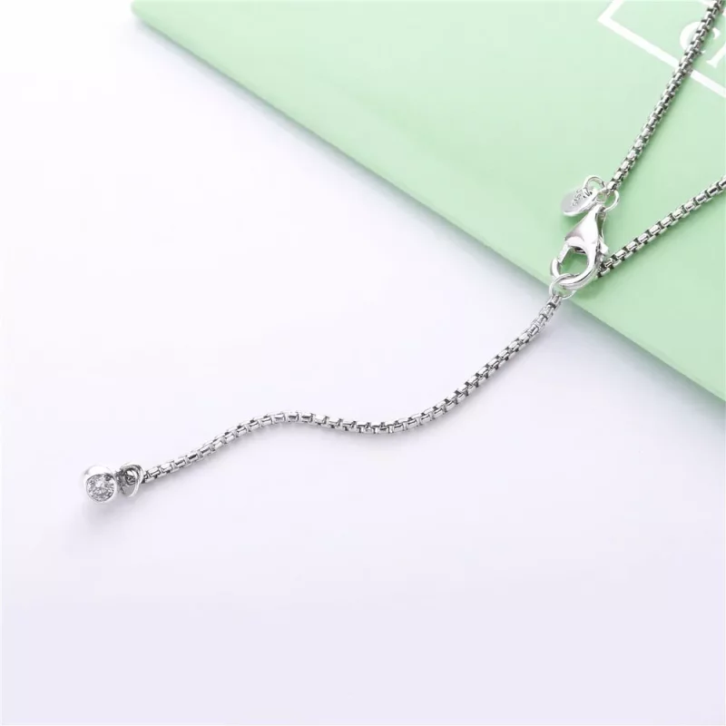 (imagen para) Collar PANDORA Deslumbrante y Bailando Mariposas 397911CZ - Ver 4