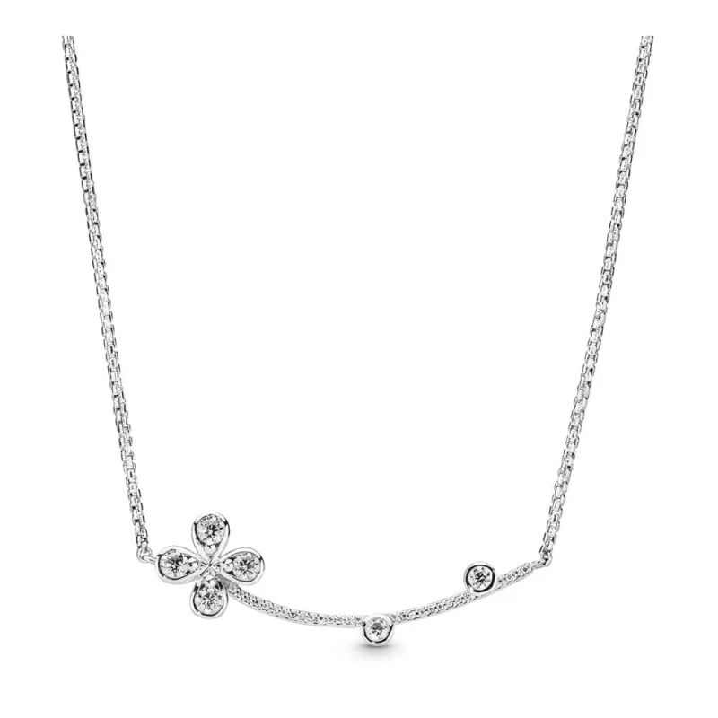 (imagen para) Collar PANDORA Flor de cuatro pétalos 397956CZ