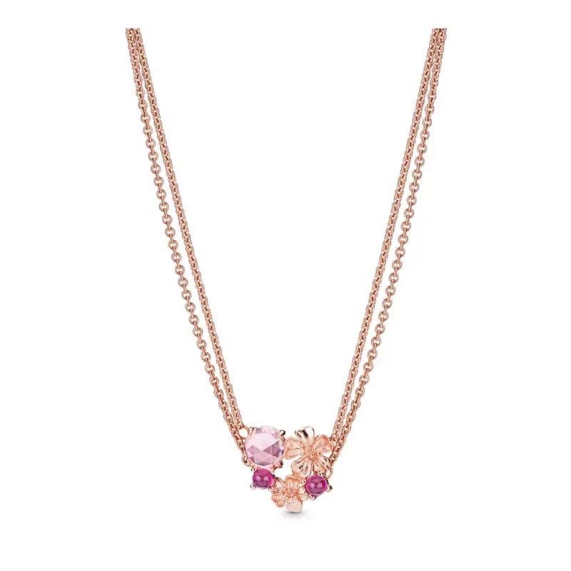 (imagen para) Collar PANDORA Flor de flor de durazno 388101NCC