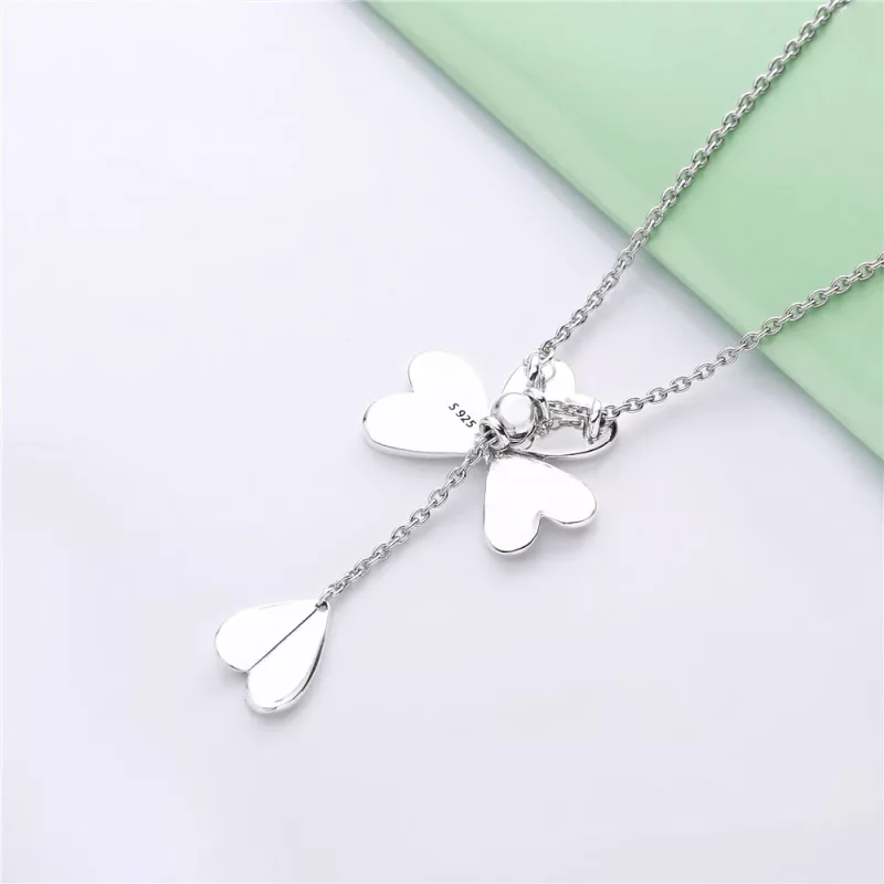 (imagen para) Collar PANDORA Trébol de cuatro hojas afortunado 397925 - Ver 4