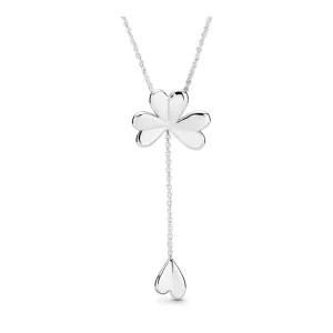 (imagen para) Collar PANDORA Trébol de cuatro hojas afortunado 397925