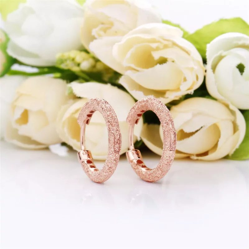 (imagen para) Pendientes de aro en Pandora Rose Brillo Mate - 287930 - Ver 2