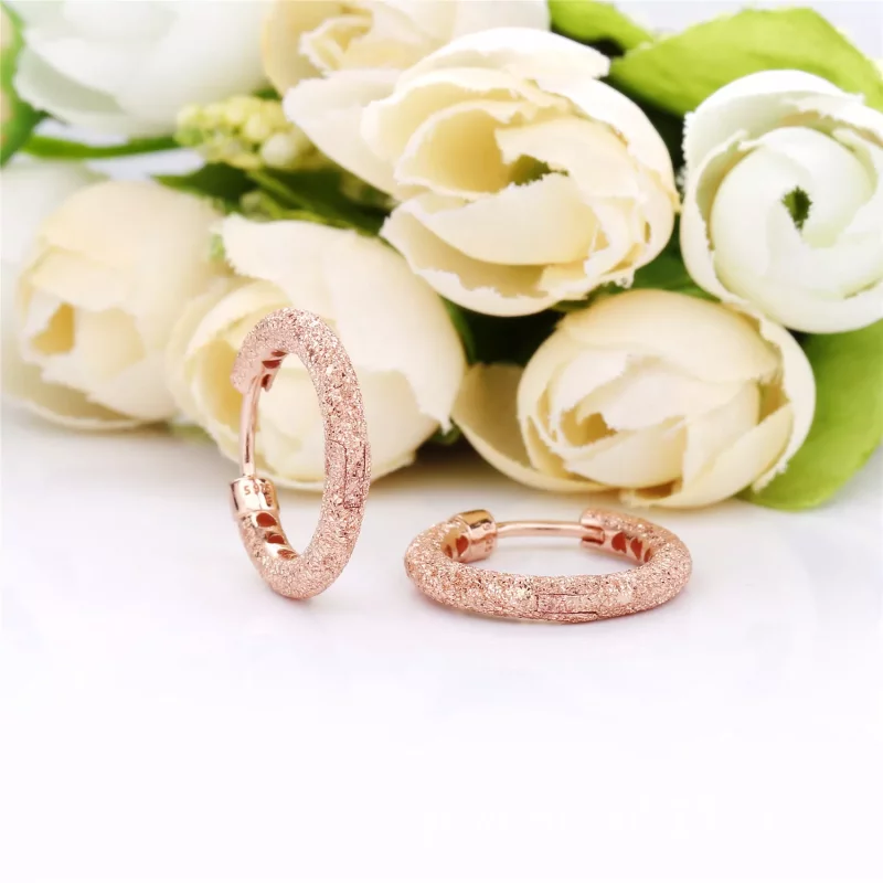 (imagen para) Pendientes de aro en Pandora Rose Brillo Mate - 287930 - Ver 3