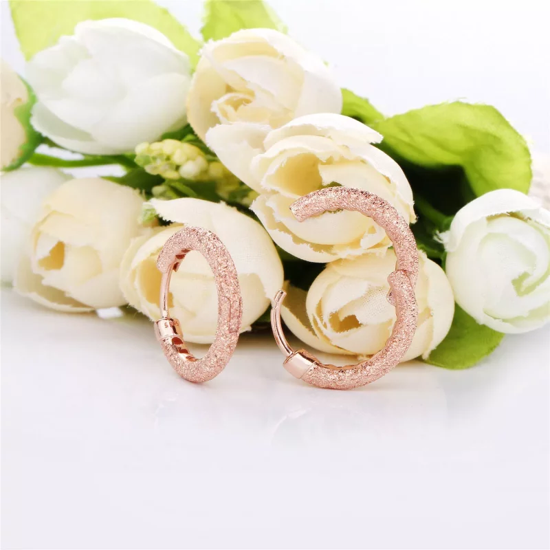 (imagen para) Pendientes de aro en Pandora Rose Brillo Mate - 287930 - Ver 4