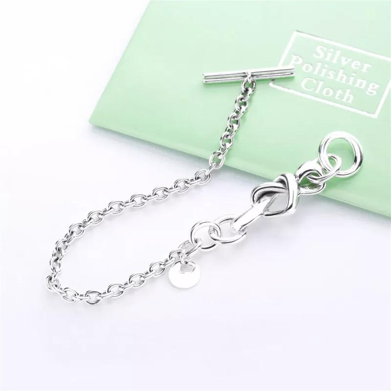 (imagen para) Pulsera PANDORA en plata de ley Corazones Anudados - 598100 - Ver 4