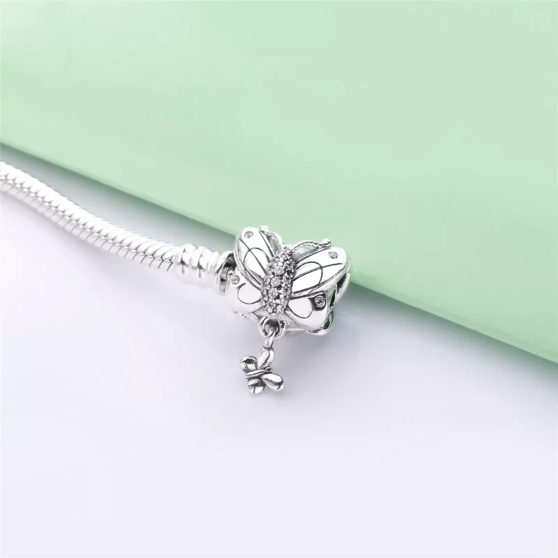 (imagen para) Pulsera PANDORA Moments en plata de ley Cierre Mariposa - 597929CZ - Ver 2