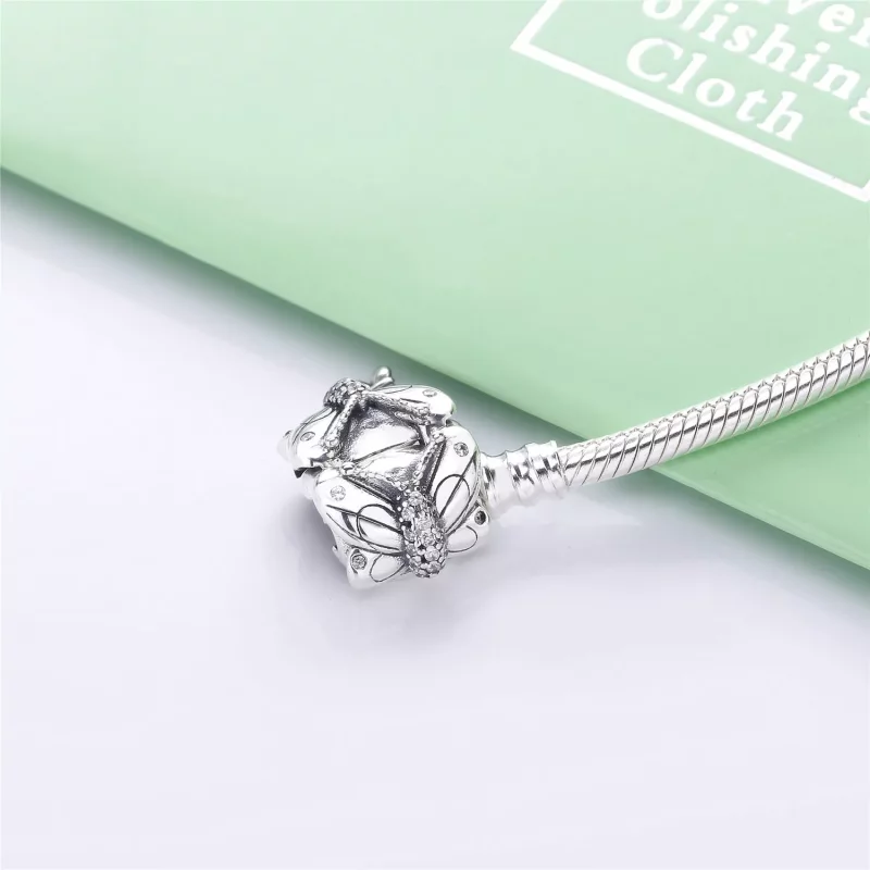 (imagen para) Pulsera PANDORA Moments en plata de ley Cierre Mariposa - 597929CZ - Ver 3