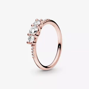 (imagen para) Anillo en Pandora Rose Elegancia Brillante - 186242CZ