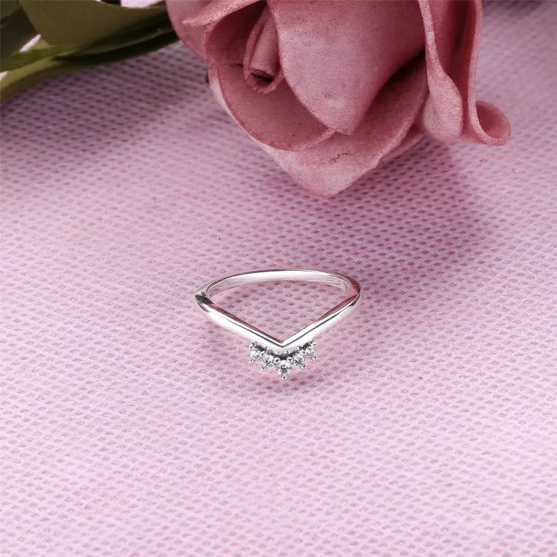 (imagen para) Anillo PANDORA Deseo Clásico con tiara - 198282CZ - Ver 2