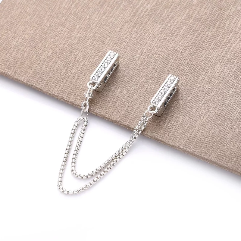 (imagen para) Cadena de seguridad brillante PANDORA- 798269CZ 798269CZ - Ver 2