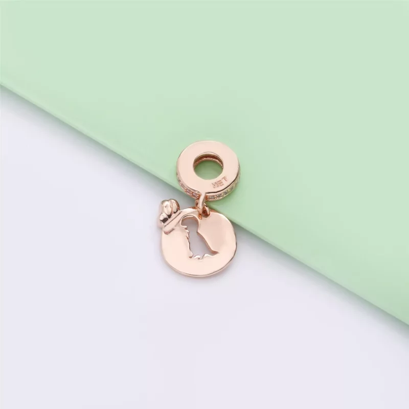 (imagen para) Charm Colgante en PANDORA Rose Amistad de Dinosaurios y Mariposas 788180CZ - Ver 4