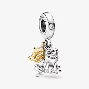 (imagen para) Charm Colgante en PANDORA Shine Disney, princesa Tiana Rana Príncipe 768235CZ