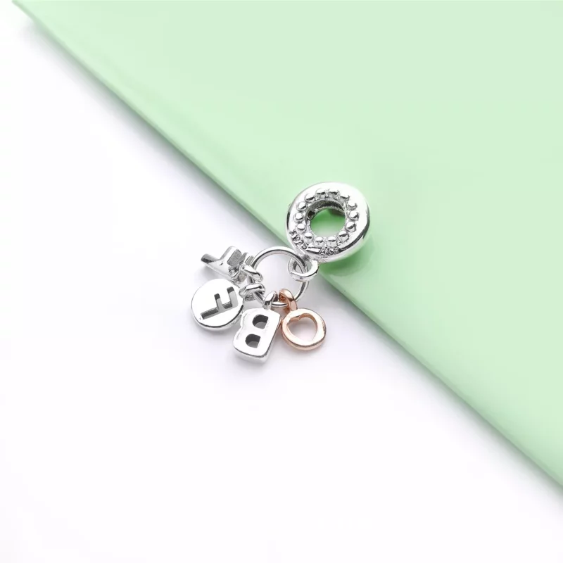 (imagen para) Charm colgante en plata de ley y Pandora Rose Mejores Amigas Para Siempre - 7881 - Ver 3
