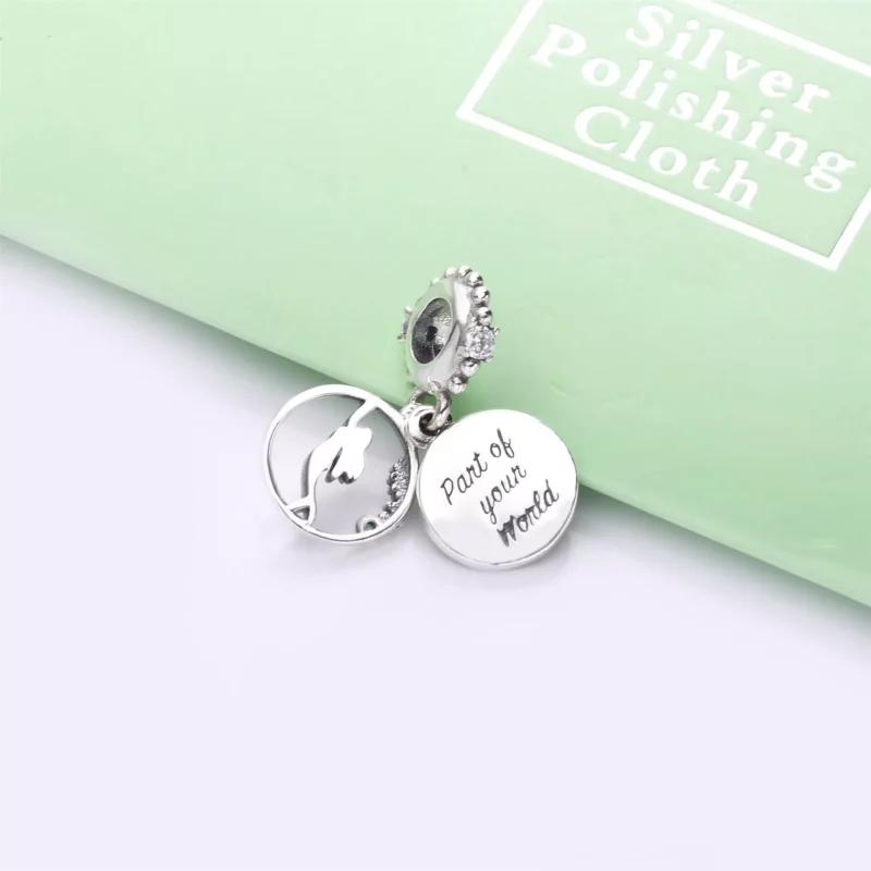 (imagen para) Charm Colgante PANDORA en plata de ley Ariel - 798231CZ - Ver 4