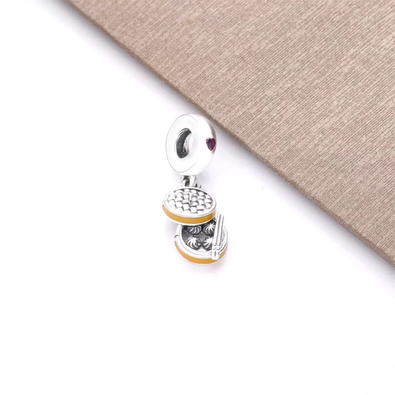 (imagen para) Charm Colgante PANDORA en plata de ley Bao chino 798250CZR - Ver 2
