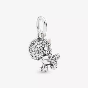 (imagen para) Charm Colgante PANDORA en plata de ley Dinosaurio en pavé - 798186CZ