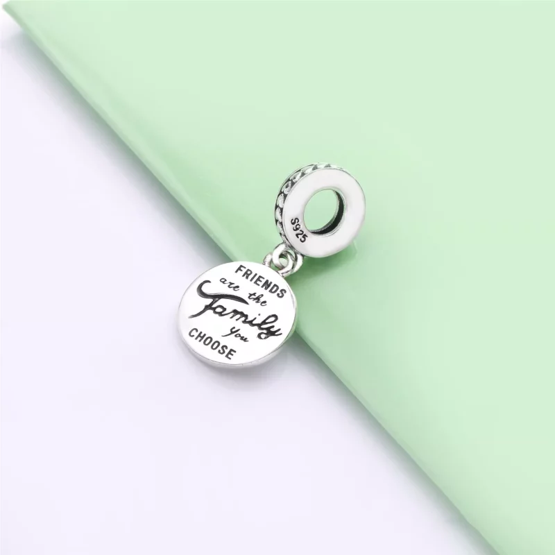 (imagen para) Charm Colgante PANDORA en plata de ley Los Amigos Son Familia - 798124EN16 - Ver 2