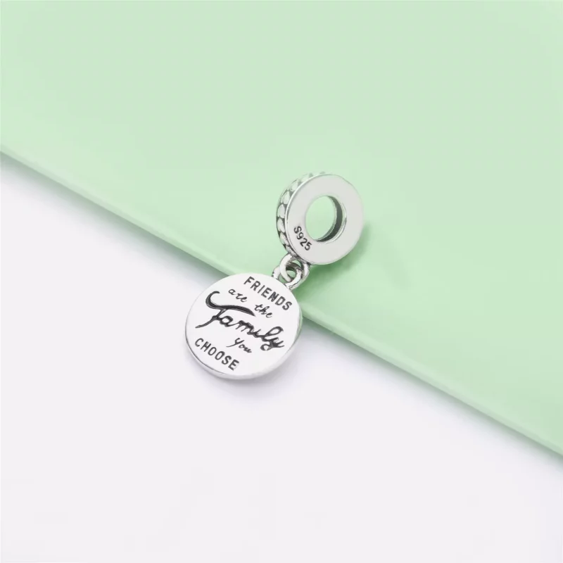 (imagen para) Charm Colgante PANDORA en plata de ley Los Amigos Son Familia - 798124EN16 - Ver 4