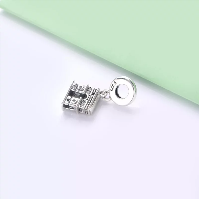 (imagen para) Charm Colgante PANDORA en plata de ley Notre Dame 798257CZ - Ver 4
