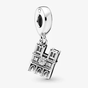 (imagen para) Charm Colgante PANDORA en plata de ley Notre Dame 798257CZ