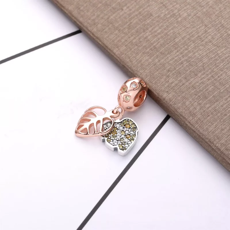 (imagen para) Charm Colgante PANDORA Hojas resplandecientes - 788247CZ - Ver 2