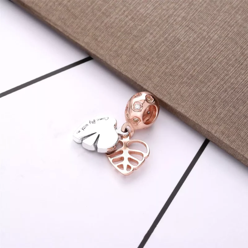 (imagen para) Charm Colgante PANDORA Hojas resplandecientes - 788247CZ - Ver 3