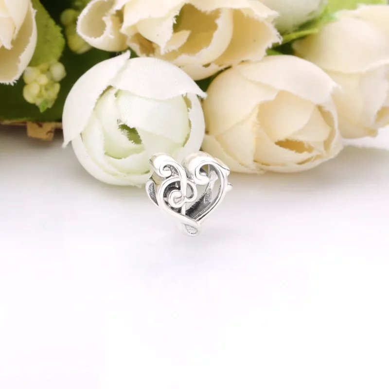 (imagen para) Charm PANDORA Corazón clave de Sol - 798346 - Ver 2