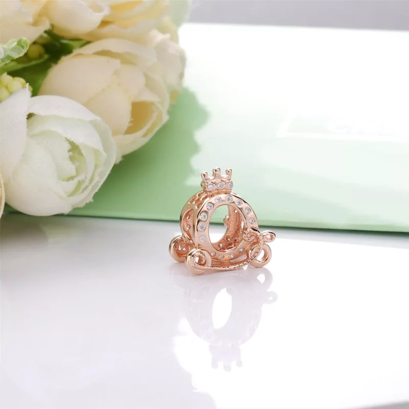 (imagen para) Charm PANDORA en PANDORA Rose Corona O Carro 788129CZ - Ver 2