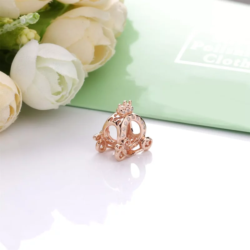 (imagen para) Charm PANDORA en PANDORA Rose Corona O Carro 788129CZ - Ver 3