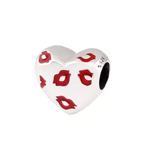 (imagen para) Charm PANDORA en plata de ley Bésame P-D-2641