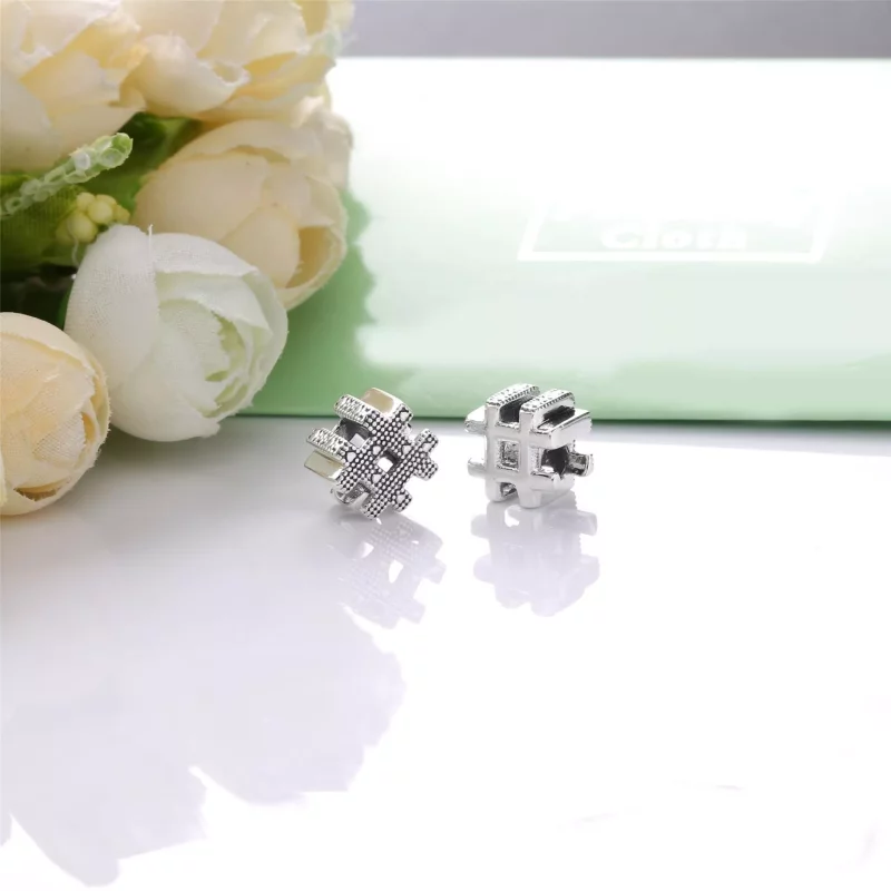 (imagen para) Charm PANDORA en plata de ley Hashtag - 798128 - Ver 4