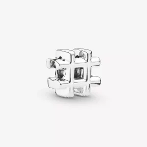 (imagen para) Charm PANDORA en plata de ley Hashtag - 798128