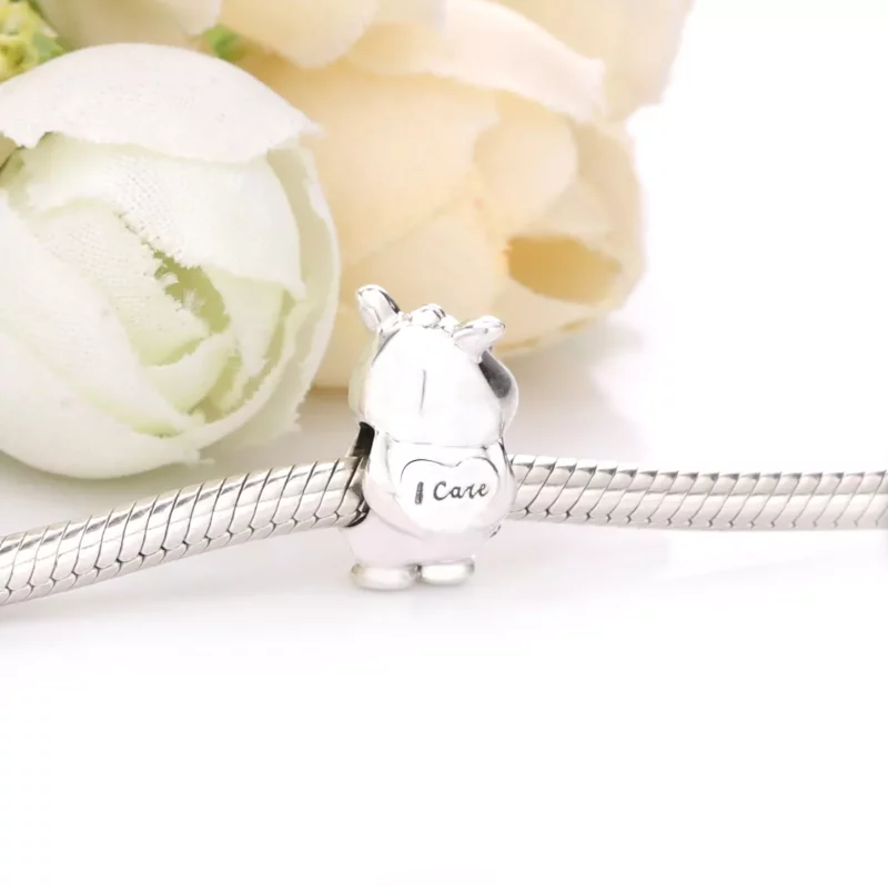 (imagen para) Charm PANDORA en plata de ley Rino el Rinoceronte - 798023 - Ver 3