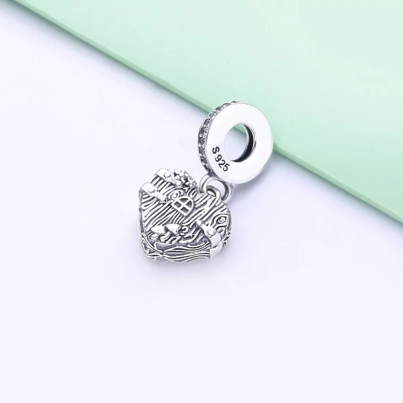 (imagen para) Charm PANDORA Hogar dulce Corazón - 798284CZ - Ver 2