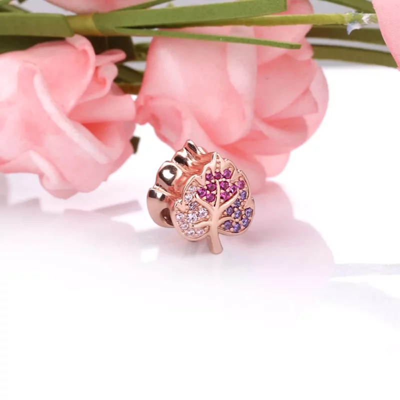 (imagen para) Charm PANDORA Hoja con pavé deslumbrante - 788322NPMMX - Ver 3