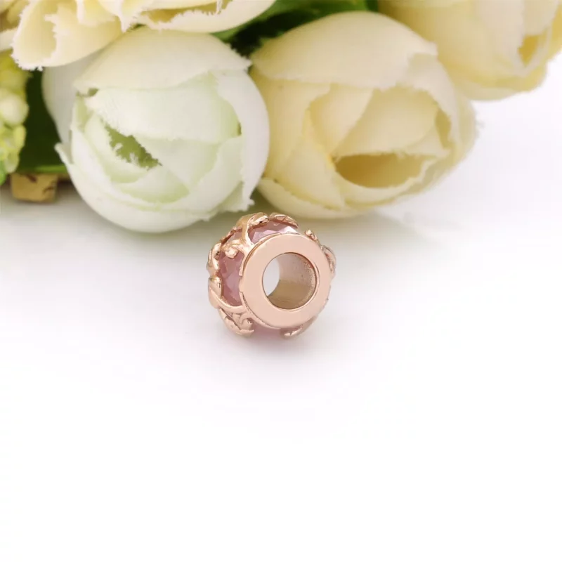 (imagen para) Charm PANDORA Hojas decorativas rosas - 788238SSP - Ver 5