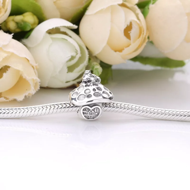 (imagen para) Charm PANDORA Seta con Sapo - 798558C00 - Ver 4