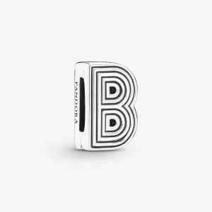 (imagen para) Charm Reflexions PANDORA en plata de ley Letra B - 798198