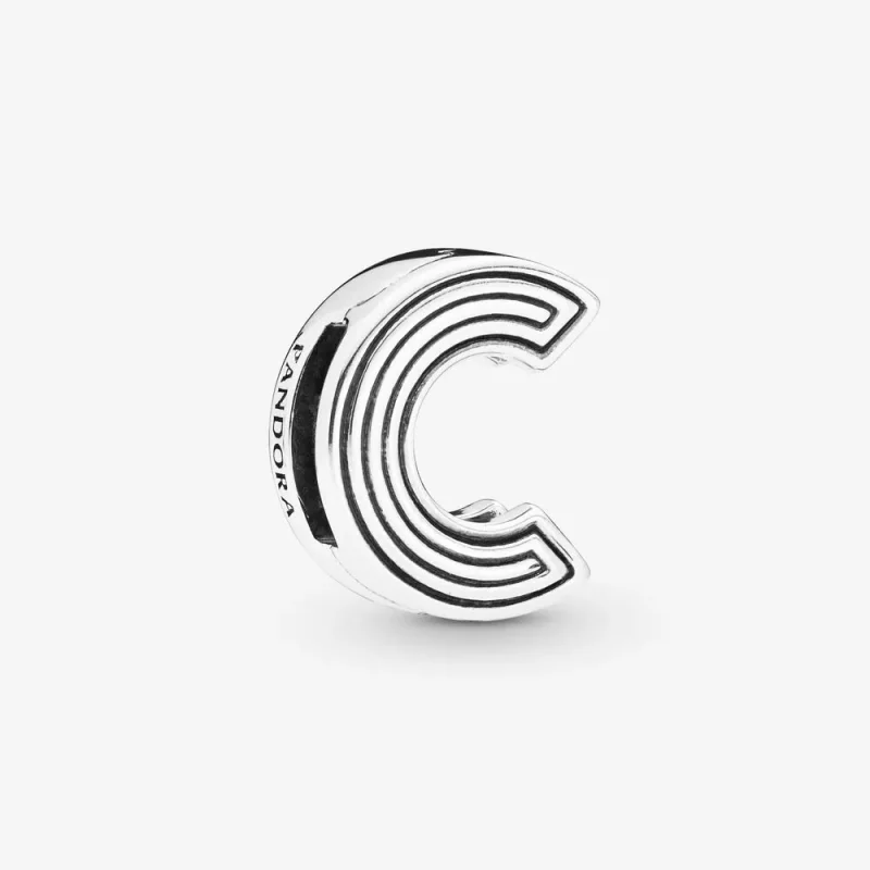 (imagen para) Charm Reflexions PANDORA en plata de ley Letra C - 798199
