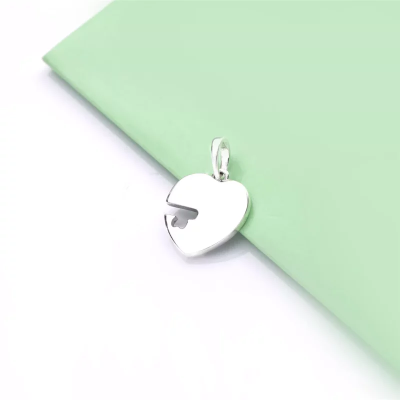 (imagen para) Colgante PANDORA en plata Mejores Amigos Corazón & Llave 398130 - Ver 3