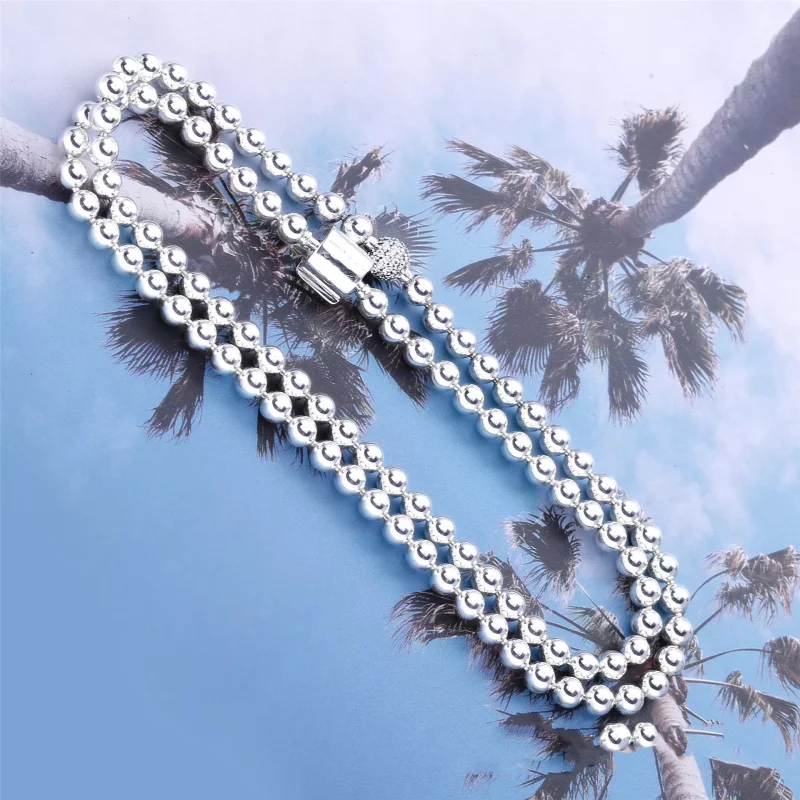 (imagen para) Collar PANDORA de cuentas y pavé 398565C01 - Ver 3