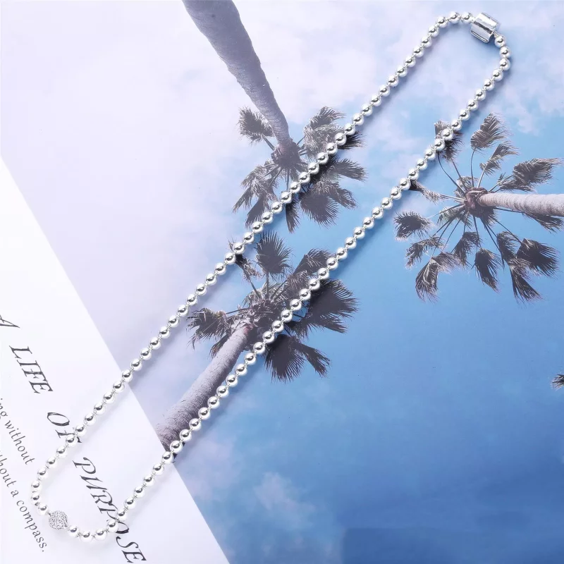 (imagen para) Collar PANDORA de cuentas y pavé 398565C01 - Ver 4