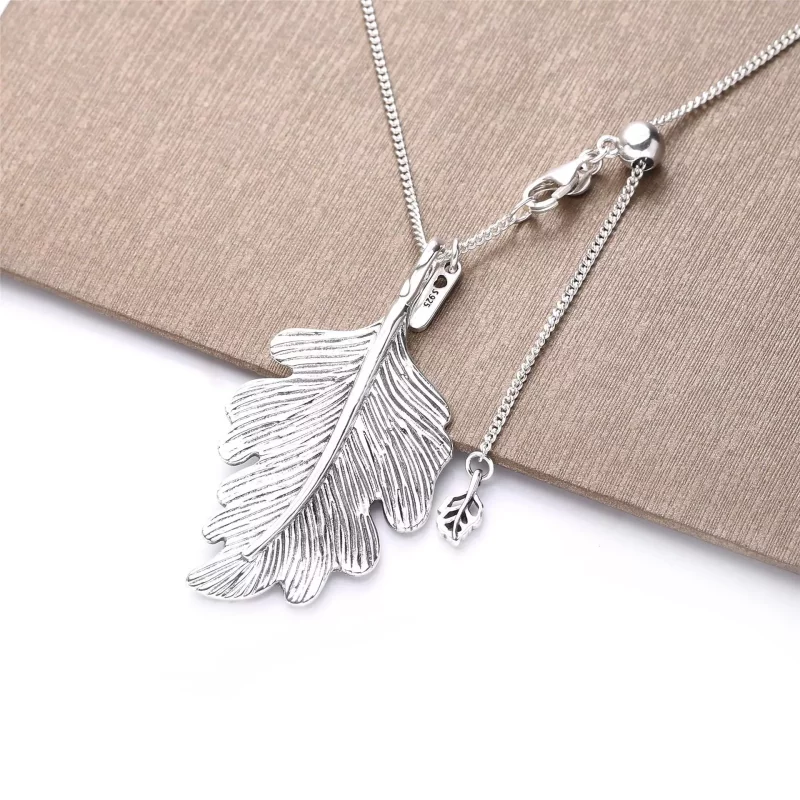 (imagen para) Collar PANDORA Hoja de Roble - 398254-70 - Ver 4