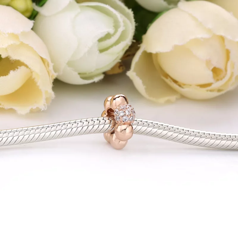 (imagen para) Espaciador PANDORA pulido con pavé - 788310CZ - Ver 2